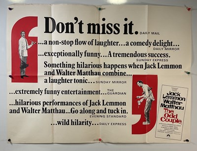 Lot 11 - THE ODD COUPLE (1968) A pair of UK Quad film...