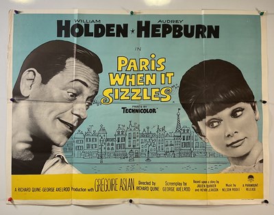 Lot 190 - PARIS WHEN IT SIZZLES (1964) UK Quad, romantic...