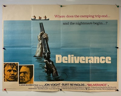 Lot 30 - DELIVERANCE (1972) UK Quad film poster with...