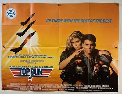 Lot 45 - TOP GUN (1986) UK Quad film poster, Tom Cruise...