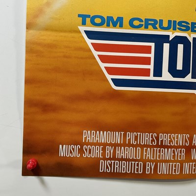 Lot 45 - TOP GUN (1986) UK Quad film poster, Tom Cruise...