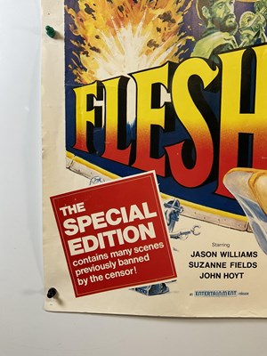 Lot 202 - FLESH GORDON (1974) UK Quad film, sci-fi sex...