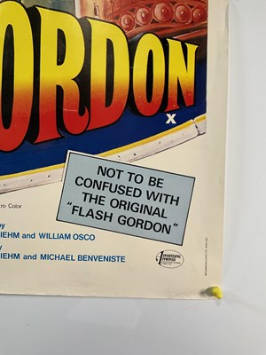 Lot 202 - FLESH GORDON (1974) UK Quad film, sci-fi sex...