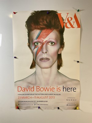 Lot 334 - DAVID BOWIE V & A Exhibition poster (2013) 20"...