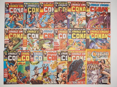 Lot 117 - SAVAGE SWORD OF CONAN #1 to 18 + CONAN THE...