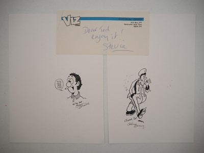 Lot 222 - VIZ ORIGINAL SKETCHES (2 in Lot) - Includes an...