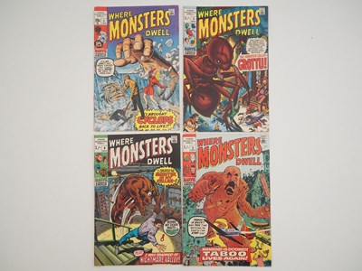 Lot 235 - WHERE MONSTERS DWELL #1, 3, 4, 5 (4 in Lot) -...