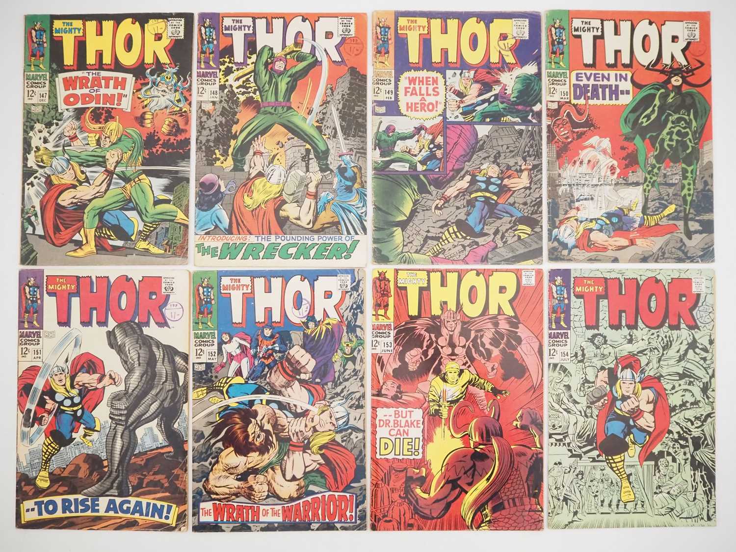 Lot 450 - THOR #147 to 154 (8 in Lot) - (1967/1968