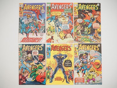 Lot 460 - AVENGERS #82, 83, 84, 86, 87, 88 (6 in Lot) -...