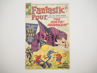 Lot 510 - FANTASTIC FOUR #21 (1963 - MARVEL - UK Price...