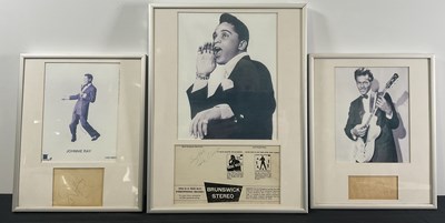 Lot 488 - A trio of framed and glazed Blues musician...