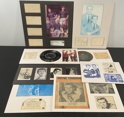 Lot 506 - A group of 60s musicians' autographs...