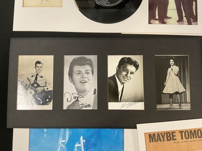 Lot 506 - A group of 60s musicians' autographs...