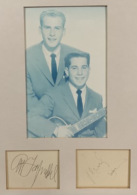 Lot 506 - A group of 60s musicians' autographs...