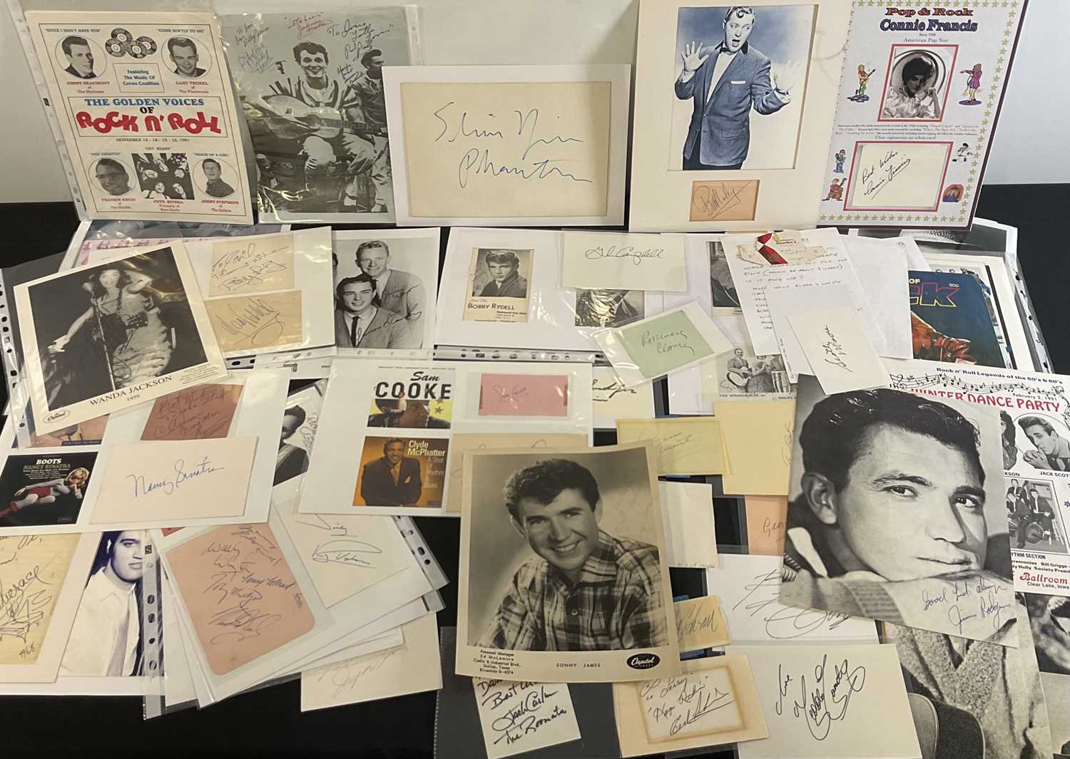 Lot 505 - A collection of Rock and Roll autographs and