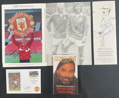 Lot 438 - A group of Manchester United autographs...