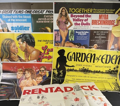 Lot 205 - A bacchanalia of sexploitation movie posters...