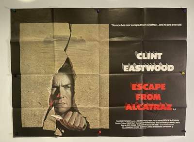 Lot 123 - ESCAPE FROM ALCATRAZ (1979) UK Quad film...