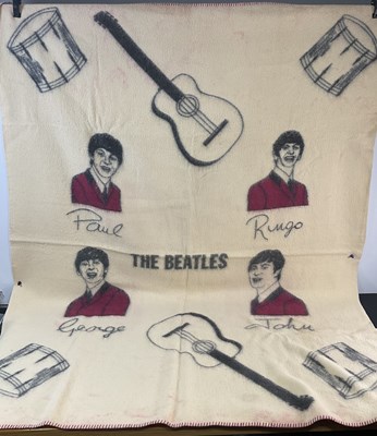 Lot 342 - THE BEATLES - A Blanket depicting The Beatles...