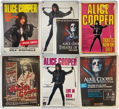 Lot 306 - A group of ALICE COOPER tour posters, a mix of...