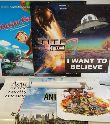 Lot 87 - A large group of animated movie posters to...