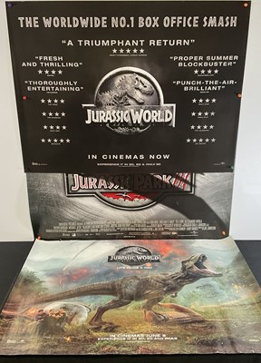 Lot 49 - A group of Jurassic Park UK Quad film posters...