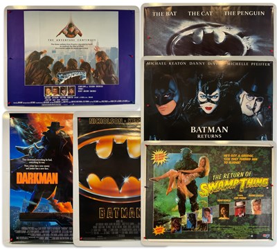 Lot 199 - SUPERHERO film posters - BATMAN (1989) UK Quad,...