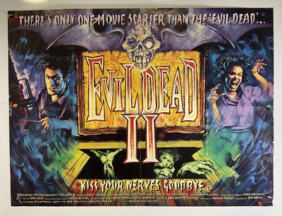 Lot 269 - EVIL DEAD 2 (1987) UK Quad Horror film poster...