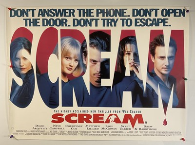 Lot 251 - SCREAM (1996) UK Quad film poster for Wes...