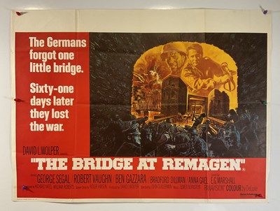 Lot 99 - THE BRIDGE AT REMAGEN (1969) - UK Quad film...