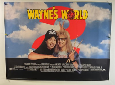 Lot 6 - WAYNE'S WORLD (1992) UK Quad film poster - the...