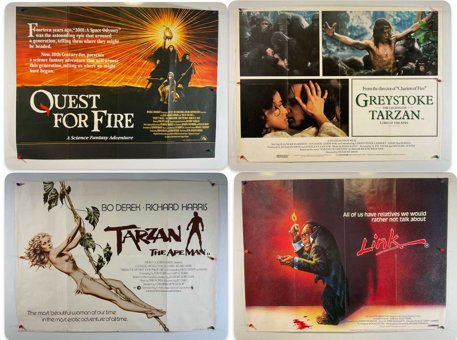 Lot 54 - A group of four UK Quad film posters themed