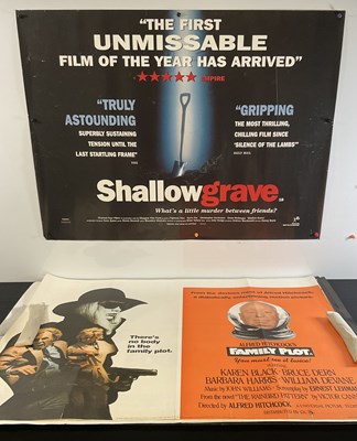 Lot 125 - A small group of thriller UK Quad film posters...