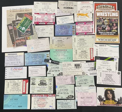 Lot 297 - ALICE COOPER - A quantity of concert tickets...