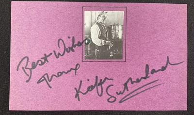 Lot 445 - A group of American actor autographs, mostly...