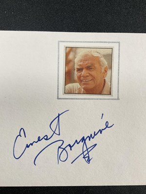 Lot 445 - A group of American actor autographs, mostly...