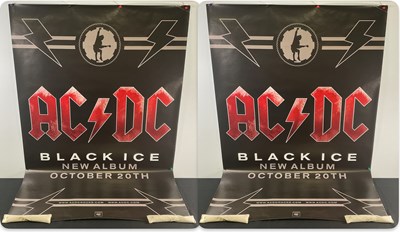 Lot 287 - AC/DC - BLACK ICE (2008) - A pair of 60" x 40"...