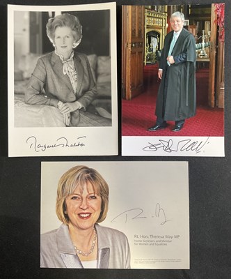 Lot 390 - A trio of group of politicians' autographs...