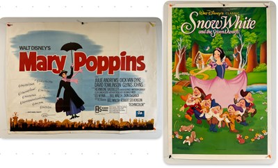 Lot 75 - WALT DISNEY: A pair of original film posters...