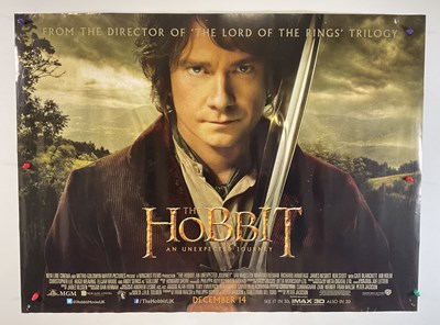 Lot 143 - THE HOBBIT TRILOGY - 3 UK Quad film posters...