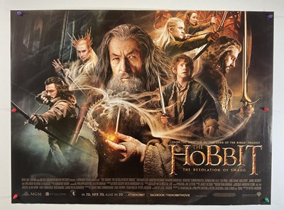 Lot 143 - THE HOBBIT TRILOGY - 3 UK Quad film posters...