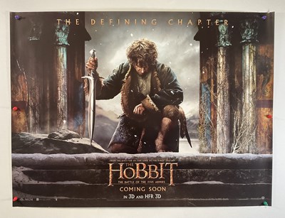 Lot 143 - THE HOBBIT TRILOGY - 3 UK Quad film posters...