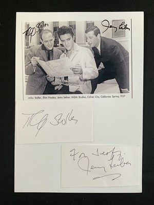 Lot 498 - MIKE STOLLER and JERRY LEIBEER signed...