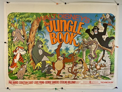 Lot 86 - JUNGLE BOOK (1967) Linen backed UK Quad film...