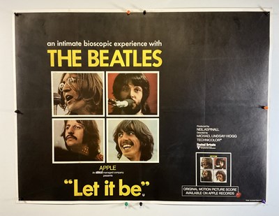 Lot 338 - LET IT BE (1970) UK Quad film poster for THE...