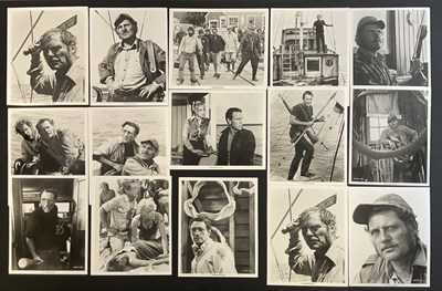 Lot 252 - JAWS (1975) - Group of 15 x black/white...