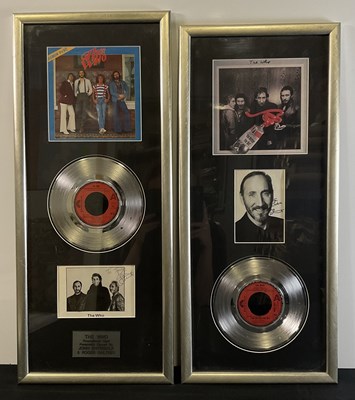 Lot 492 - THE WHO - A pair of framed and glazed displays...