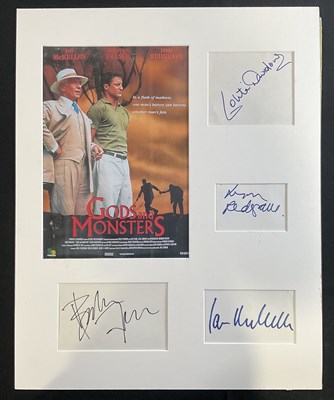 Lot 426 - A group of movie and TV actors autographs in...