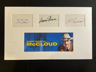 Lot 426 - A group of movie and TV actors autographs in...