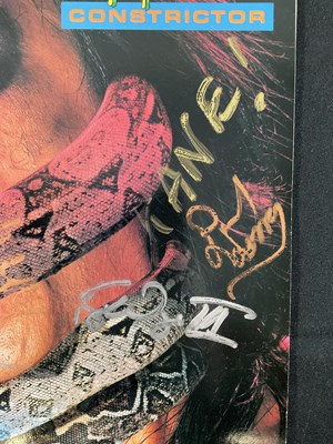 Lot 495 - ALICE COOPER - CONSTRICTOR LP Album signed by...